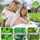Mosquito Repellent Bracelets 24 Pack, Individually Wrapped Mosquito Repellent Bands with 60 Pcs Mosquito Stickers Patches, Natural Insect Bug Wristbands for Kids and Adults