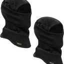 Ski Mask Balaclava Cold Weather Warm and Fleece Face Mask Neck Warmer Full Face Mask for Men&Women (One Size, Black*black)