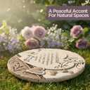 Mom and Dad Memorial Garden Stone, Durable Cement Outdoor Decorative Stones, Sympathy Gifts for Loss of Loved One, Remembrance Gift Memorial Stone Decor for Mom & Dad Grave Decorations for Cemetery