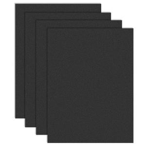 4 Pack Black ABS Plastic Sheet 18" x 24" x 0.06", High Tensile and Impact Strength Moldable Plastic Sheet, DIY Material for Home Decor, Handcraft, Project & Structural Crafts