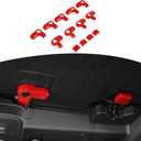 JOSHELA for Bronco Hardtop Roof Removal Switch Handle Trim Cover Fit for Ford Bronco 2021-Present 4DR Red Interior Accessories