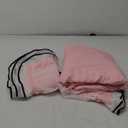 IHOUSTRIY Pink Duvet Cover Queen Size, Ruffle Beddding Set with Bowtie, 3 Pieces Comforter Cover Set with Zipper Closure, Girl Bedding with Pillowcase - Light Pink, Queen (Queen, Light Pink)