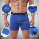 2 x Evankin Men Underwear Boxer Brief Sexy U Convex Pounch Mid Waist Stretch Cotton Underpants Breathable Sports Shorts