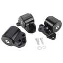 NovelBee 2pcs Billet Aluminum 3-Bolt Engine Mount Kits Replacement for Honda Civic Acura Integra B D Series MT