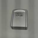 Puroma Key Lock Box, 4-Digit Combination Key Storage Lockbox, Portable Wall Mounted Security Lockbox with Code for Home, Flats, Realtors Garage Spare Keys (1 Pack, Silver)