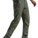FREE SOLDIER Men's Outdoor Cargo Hiking Pants with Belt Lightweight Waterproof Quick Dry Tactical Pants Nylon Spandex, 3XL