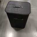 110L Rectangle Laundry Basket Bamboo Clothes Hamper with Handles and Lid, Black