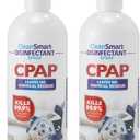 CleanSmart CPAP Disinfectant Spray, Kills 99.9% of Bacteria and Viruses on CPAP Equipment, No Residue, 16 oz (Pack of 2)