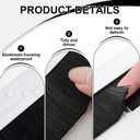 Frienda 2 Set White Door Brush Bottom Sweep Brush Weather Stripping Aluminum Door Seal with Screws for Gaps up to 1 Inch, for Home, Commercial Gate, Fill Gaps Dust, Debris (1.5 x 48 Inch)