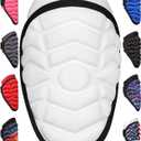 Exxact Sports Defender Baseball Elbow Guard, Batters Softball Elbow Guard Baseball Youth & Adult with Adjustable Strap (Adult (Small - Medium), White)