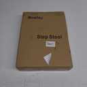 Ronlap One Step Stools for Adults, Portable Safety Step Platform for Seniors Small Plastic Bedside Step Stool Mobility Wide Step Stools Elderly Assistance for Shower Bed Car Stair Outdoor, Black-Black