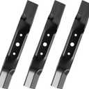 Aeagle GX20250 GY20568 High Lift Blades for John Deere L120 L130 S120 Scotts L2048 L2548 Sabre 1948GV 1948HV 2148HV 48 Inch Deck Lawn Tractor Mower Blades (Black)