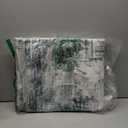 IOHOUZE Abstract Area Rug 3x5 Ft Washable Rugs for Entryway Indoor, Non Slip Kitchen Rug Printed Faux Wool Throw Rugs with Rubber Backing, Indoor Door Mat for Entrance Foyer Living Room, Sage Grey