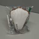 Walnut Color Body Wood Necklace Display Stand with White Leather Soft Mat Necklace Holder Organizer Desktop Stand for Home Store Dresser-3.3"x5.8"x8.4"