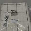 Cream White Plaid Throw Pillow Covers 18x18 Set of 2, Boho Decor White Checkered Decorative Pillows for Couch 18 x 18, Modern Farmhouse Neutral Decor Linen Pillows for Bed (Without Pillow Inserts)