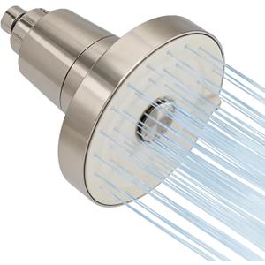 SANYCASA Filtered Shower Head for Hard Water, Removes Chlorine & Heavy Metals, KDF-55 Filter for Healthier Hair & Skin, Protects Colored Hair, High Pressure, Dermatologist Recommended(BNP) (Brushed Nickel)