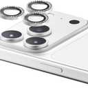 CASETiFY Camera Lens Gem [High clarity/Easy installation/Scratch-proof] for iPhone 17 Pro/iPhone 17 Pro Max - Silver