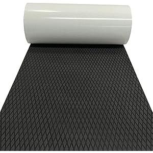 Boat Flooring Mat EVA Foam Boat Decking Marine Carpet Faux Teak Sea Decking Sheet Non-Slip Self-Adhesive Flooring Material for Boats Pontoon Yacht Surfboard Swim Platform RV Floor 94.5''x 23.6''