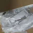 KUZRZNH Double Row Ceiling Curtain Track System, White, 3.3ft (1m)