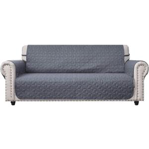 Ameritex Couch Sofa Slipcover 100% Waterproof Nonslip Quilted Furniture Protector Slipcover for Dogs, Children, Pets Sofa Slipcover Machine Washable (Light Grey, 78'')