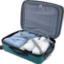 Travelers Club Chicago Hardside Expandable Spinner Luggage, Teal, 22" Carry-On