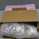 White Bed Canopy with 24 Colors Star Lights for Girls, 8 Corner Princess Canopy Bed Curtains with Color Changing LED String Lights Remote Timer for Adults Women Bedroom, Twin Full Queen King Bed