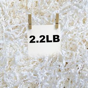 RISHACA 2.2 lb White Crinkle Cut Shredded Paper | Crinkle Paper Filler & Gift Basket Filler for Holiday Boxes, Bridesmaid Gifts, Halloween Stuffers & More (Withe)