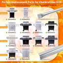 Grill Replacement Parts for Charbroil Performance 5 Burner 463448021 463450022 463451022, 4 Burner 463365021 463352521 463366022, G325-0002-W1 G327-2100-W1, 15.5 Heat Plate, 15.3 Burner, Igniter