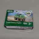 BRIO World Freight Battery Engine - Battery-Operated Toy Train for Wooden Tracks - Powerful Motorized Train Engine Pulls The Longest Sets - Works with All Railway Sets - Ages 3 & Up