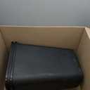 Amazon Basics Rectangular Plastic Office Wastebasket, Easy to Clean, 10 Gallon, Black, 2-Pack
