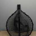 Rubber Fishing Net Large Folding Landing Collapsible Aluminum Pole Handle with Deep Net for Fishing,Big Fishing Net for Freshwater and Saltwater,Fly Fsihing Net Extend to 67 inches