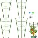 4 Pack Garden Plant Support Tomato Cage, Upgrade 24" Trellis for Climbing Plants, Plant Trellis Kits (24")