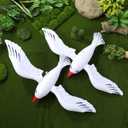 UPKOCH 6pcs Inflatable Seagull Decoration - Large Flying Bird Beach Pool Balloon, Summer Blow Up Sea Float Toys Ornaments for Birthday,Baby Shower, Luau, Hawaiian Party