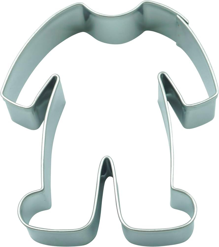 Baby Cookie Cutters - Feeding Bottle, Baby Bodysuit, Stroller, Romper - Dishwasher Safe Stainless Steel Cookie Cutter