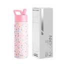 Simple Modern Kids Summit Water Bottle with Straw Lid | 18oz Stainless Steel Cup Insulated Tumbler for Toddlers, School | Confetti