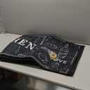 Bencailor 3 Pieces Kitchen Rugs Set Non Slip Washable Kitchen Mats Farmhouse Welcome Door Mat Floor Rugs Absorbent for Home Laundry Living Room and Hallway,3 Sizes(Black)