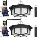 288 LED Solar Shed Light Indoor Outdoor, Motion Sensor Pendant Daytime Work Lights with Remote, 5 Modes Dimmable Waterproof Barn Garage