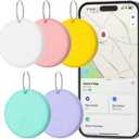 Eelexa 2025 Air Smart Tags for Apple Find My, 5 Pack Waterproof Bluetooth Trackers for Keys, Luggage, Wallet, iOS Key Finder with Replaceable Battery, Macaron Colors Birthday Gifts