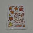 Yovkky Fall is in The Air Maple Leaves Window Clings 9 Sheets, Autumn Pumpkin Patch Thankful Grateful Farmhouse Stickers Decals Decor, Blessed Thanksgiving Home Kitchen Decorations,  Fall Maple Leaves