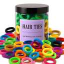 2 x 500 Pcs Baby Hair Ties for Toddlers and Girls, Soft Elastic Ponytail Holders, Kids Seamless Hair Bands for All Hair Types, 16 Colors