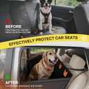 Large Dog Car Seat, Hard Bottom Car Seats Cover for Dogs, Waterproof Non-Slip Foldable Back Seat Extender for Medium to Large Size Dog, Backseat Cover for Dogs in Vehicle SUV Truck, Black L