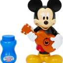 Little Kids Disney Mickey Mouse Action Bubble Blower Machine, Includes Bubble Solution, Multi