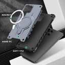 for Samsung Galxy S25 Ultra Case.Hard Phone Cover with Strong Magnetic Heavy Duty Protection.Reinforcement of The Four Corners.Anti-Slip Anti-Fingerprint (Gray, S25 Ultra)