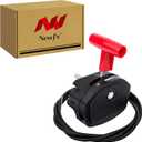 NewJ's Universal Lawn Mower Throttle Cable Lever Throttle Switch Control Handle Kit Fit for Lawnmower Garden