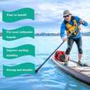 5" 8" 9" 10" Paddle Board Fin Repalcement Universal, Nylon Fiberglass Reinforced, No-Tool Installation, Single Center Fin for Most Inflatable SUPs, Surfboard, Stand-up Paddleboard, Longboard
