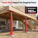 House Jacks for Leveling, 2 Pack House Floor Jack 19-36 Inch Adjustable Jack Post, 11023 lbs Heavy Duty House Jacks for Basement, Crawl Space, Foundation, Floor Joists, Porch & Roof Beam Support