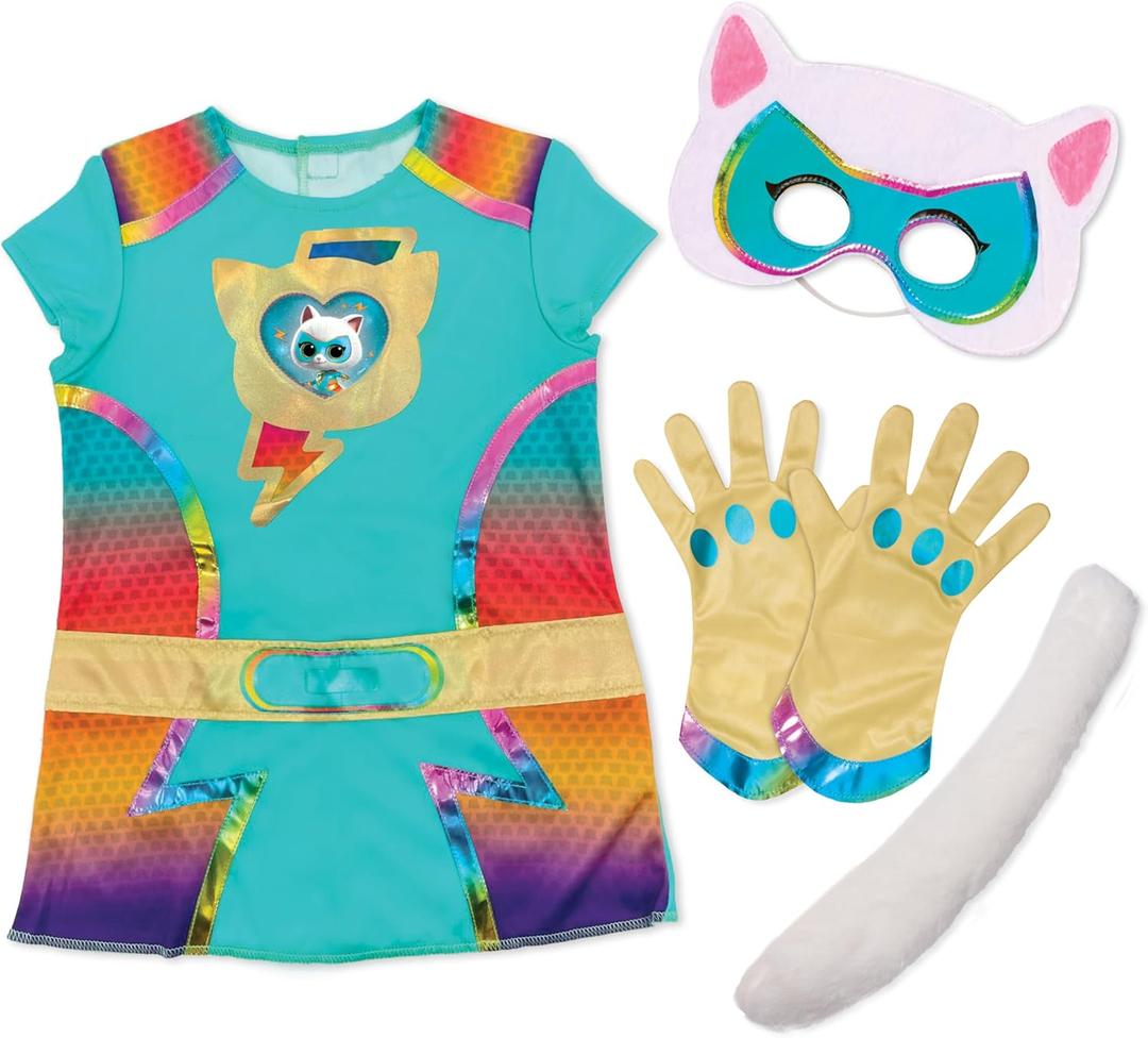 Disney Jr. SuperKitties Bitsy Super Dress Up Set, 5-Pieces, Pretend Play, Toy for Fans, Girls, Kids, Ages 3 and Up by Just Play, Kids Toys for Ages 3 Up by Just Play