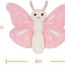 Apricot Lamb Pink Butterfly Plush Stuffed Animals for Kids, Soft Cute Plush Toys for Baby Girl and Boy, Fluffy Pink Butterfly Pink