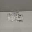 Outus 4 Pcs Merry Christmas Words Clear Stamps Blessing Sentiment Words Silicone Stamps for Card Making Christmas Crafting Pattern Christian DIY Scrapbooking Photo Album Decoration(Classic)