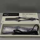 MQ Hair - Professional Titanium Flat Iron 480F Turbo - Bivolt, Anatomic Design, Ultra-Smooth, Mirror Effect - 3 Passes Needed, Perfect Straightening - Heating Safe Control, Ionized Plates - Black